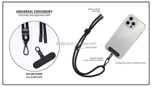 Funda de teléfono giratoria de Metal 360 única Pestaña de sujeción de parche de teléfono con hebilla giratoria correas de teléfono móvil - Product Image 4