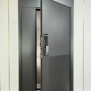 Porte d'entrée de la maison du fabricant chinois porte plate extérieure en aluminium porte de sécurité de l'entrée extérieure principale - Product Image 2