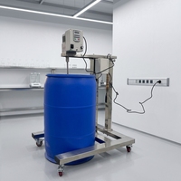 Agitateur Mélangeur Électrique SPRALL 220V de Qualité Alimentaire avec Télécommande et Levage Automatique, Capacité 100-200L, pour Revêtements Chimiques