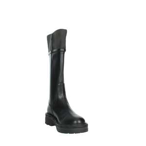 Liu-Jo Women's <b>Knee</b>-<b>High</b> Boots Black Leather With Metal Buckle Detail - Product Image 5