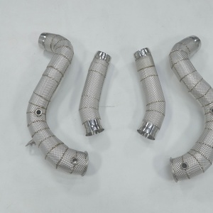 RD Mercedes C63 / C63s W205 Downpipe Performance One-Piece Mandrel Bent High-Flow Turbo Exhaust 2015-2021 - Product Image 3