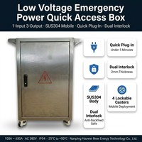 Boîtier de distribution pour générateur triphasé 250A 380V IP54 avec double interverrouillage et prise rapide pour les situations d'urgence sur les champs pétroliers et gazières