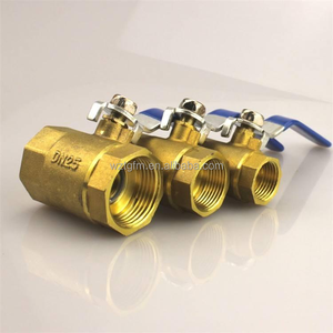 Petit robinet à tournant sphérique fileté en laiton personnalisé OEM est utilisé dans la plomberie - Product Image 1