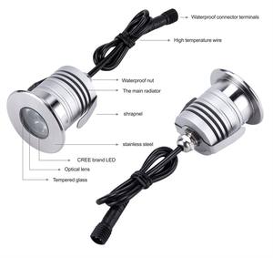 IP68 LED lampe souterraine 3W 12V <span class=keywords><strong>extérieur</strong></span> encastré pont sol projecteur - Product Image 1