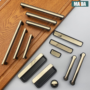 Popular Entry lux Zinc Gold and <strong>Black</strong> Kitchen <strong>Door</strong> Handles Cabinet <strong>Knobs</strong> Gold <strong>Knobs</strong> Sofa Handle Wood - Product Image 5
