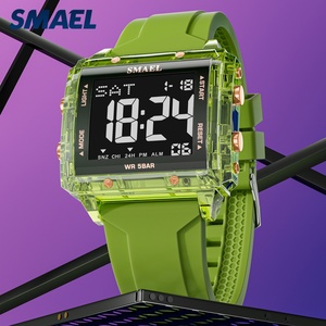 SMAEL 8128 Nuevo Reloj Deportivo Cronógrafo Digital de Plástico Luminoso a Prueba de Agua con Correa de Plástico y Alarma de Parada - Product Image 6