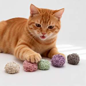 Bac à litière pour chat en tofu avec charbon actif, bois, amidon de maïs, durable, forte agglomération, jetable dans les toilettes, sans blocage - Product Image 1