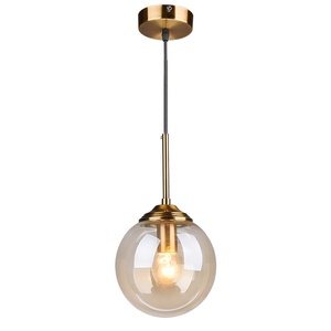 Lámparas Colgantes de Cristal Nórdicas, Lámpara Colgante Moderna Dorada, Decoración de Loft para el Hogar, Lámparas para Cafetería, Comedor, Cocina, <span class=keywords><strong>Dormitorio</strong></span> - Product Image 2