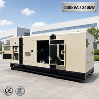 Groupe électrogène diesel silencieux Weichai Yuchai 300 kVA 240 kW insonorisé triphasé pour hôtel de petite taille 50 Hz 60 Hz