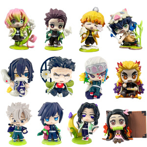 6 PCS/SET <span class=keywords><strong>Manga</strong></span> Estatuilla Tanjirou <span class=keywords><strong>Nezuko</strong></span> Zenitsu Kyoujurou Kanroji Kamado <span class=keywords><strong>Nezuko</strong></span> Birth Flower Ver. Figura PVC Anime Figura Juguetes - Product Image 6