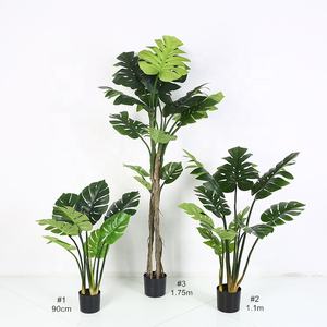 Mode Faux En Plastique Décoration <span class=keywords><strong>Variegata</strong></span> Feuille De Tortue Deliciosa Arbre Artificiel <span class=keywords><strong>Monstera</strong></span> - Product Image 4