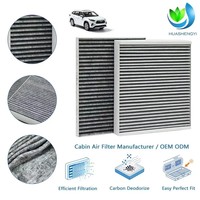Filtre à air d'habitacle en carbone haute filtration PM2.5, élimination des odeurs, pour Toyota, avec support de logo personnalisé