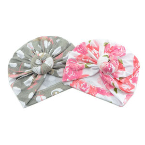 Go Party-<span class=keywords><strong>gorro</strong></span> de algodón con estampado de flores para bebé, <span class=keywords><strong>gorro</strong></span> de <span class=keywords><strong>Hospital</strong></span> para <span class=keywords><strong>recién</strong></span> <span class=keywords><strong>nacido</strong></span>, turbante con nudo, Donuts - Product Image 4
