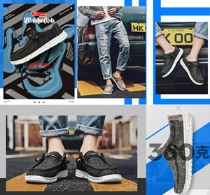 Tùy chỉnh trượt trên Nâu Giày thường, người đàn ông trượt trên giày, vải ăn mặc Giày casual Non-Slip Đế ngoài, người đàn ông đôi giày đi bộ - Product Image 3