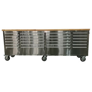 Мобильный верстак для гаража с выдвижными ящиками, прочный металлический инструментальный шкаф, рабочий стол для мастерской - Product Image 5