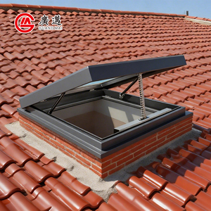 Cửa sổ mái nhân tạo ngoài trời Swing phong cách Swing mái <span class=keywords><strong>Skylight</strong></span> Hợp kim nhôm với mái Kính mù - Product Image 2