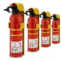 Alat Pemadam Api Semprot Busa Aerosol Weiken Mini Car 500ml Bahan Stainless Steel Tahan Lama Peringkat Api 13B untuk Kelas A/B/E/F