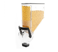 Présentoir de supermarché à poubelle à gravité en plastique dispensadores de granos distributeur de grains pour aliments en vrac