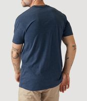T-shirt en bambou de haute qualité 180GSM, impression DTG personnalisée, col rond, t-shirt décontracté, super doux, extensible, t-shirt personnalisé pour homme