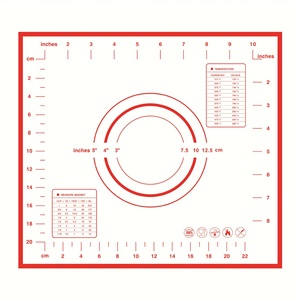 26*29cm 내열성 미끄럼 방지 청소 쉬운 실리콘 과자 매트 반죽 반죽 용 빵 초밥 용 붙지 않는 베이킹 매트 - Product Image 3
