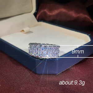 Anello a Doppia Fila a Forma di Goccia, Elegante Anello da Dito per Donne - Product Image 5