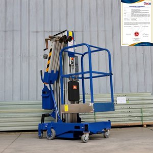 El mejor precio, 10m, 100Kg, elevación de mástil de aleación de aluminio individual directamente negociable <span class=keywords><strong>Manlift</strong></span> - Product Image 2