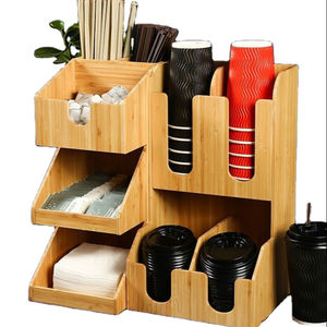 Caja de pañuelos con logotipo de marca personalizado, vasos, pajitas, servilletas, Caddy de madera, barra, pajitas, servilletas, Caddy para Killian's Castel Group - Product Image 1