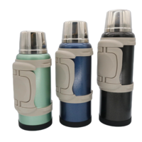 2024 vendeur chaud grande capacité 3/3.5/4L bouteille d'eau de sport en acier inoxydable double paroi thermos cruches d'eau avec couvercle
