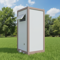 Module de douche et toilettes modulaire à panneaux sandwich pour séparation sec-humide, idéal pour le camping et les événements