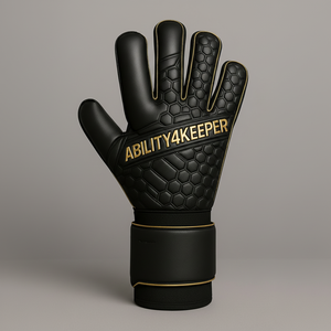 ถุงมือยางผู้รักษาประตูสำหรับฟุตบอลวัสดุยางระบายอากาศที่มีคุณสมบัติตัดเป็นลบ - Product Image 1