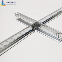 Saintec – Cadre de plafond suspendu moderne en profilés en T, en acier galvanisé, ignifuge, résistant à la corrosion, haute résistance