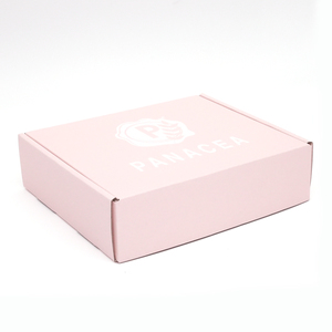 Biểu Tượng Tùy Chỉnh In Màu Hồng Sóng Hộp Giấy Cho Chăm Sóc Da Tinh Dầu Mặt Kem Vận Chuyển Mỹ Phẩm Bưu Phẩm Bao Bì - Product Image 3