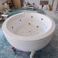 Baignoire ronde en acrylique pour la salle de bain, livraison gratuite, design de bain, vente en gros