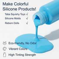 Pâte de silicone colorée non toxique à haute concentration (30g) avec 200 couleurs pour jouets en silicone DIY, anneaux de dentition pour bébés et moules sensoriels