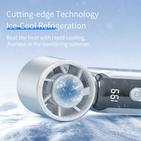 Ventilateur électrique portable de poche pour extérieur, mini, puissant, personnalisable, pour voiture et usage domestique, avec packs de glace pour le refroidissement