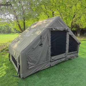 Carpa Inflable Grande para Acampar, Carpa Inflable Impermeable <span class=keywords><strong>de</strong></span> 5000 mm con Habitación <span class=keywords><strong>de</strong></span> Extensión para Acampar al Aire Libre en Familia - Product Image 5