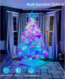 Hot Selling Cheaper Transparent 220V 8function 100LED 10Meter <b>Holiday</b> String <b>Light</b> Christmas Outdoor Decoration Dimmable Garden - Product Image 4