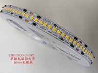 Bande LED sans pilote haute tension AC220V 2835 120 LED/m – Sans driver, sans alimentation pour éclairage intérieur
