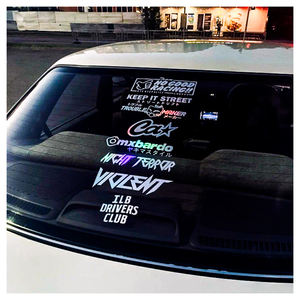 Pegatinas Autoadhesivas para Ventanas de Coche NIKO Personalizadas, Ecológicas, Resistentes a los Rayos UV, a la Intemperie, Coloridas, Brillantes, Holográficas, con Efecto Arcoíris - Product Image 1