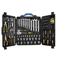 Kit d'outils à main avec clé à cliquet en acier au chrome-vanadium OEM de 108 pièces, poignée confortable de haute qualité