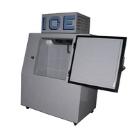 Congélateur vertical extérieur à porte inclinée, à dégivrage automatique, avec ventilateur, pour stockage de glace de station-service et vitrine alimentaire de supermarché