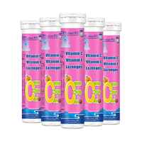 Label pribadi kolagen peptida kesehatan imun tablet Vitamin E Lozenges 1000 rasa Vitamin C