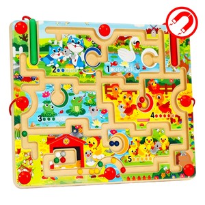 Nuevo Juguete Educativo Montessori, Laberinto Magnético, Clasificación <span class=keywords><strong>de</strong></span> Colores, Rompecabezas <span class=keywords><strong>de</strong></span> Conteo, Ayuda Didáctica del Alfabeto para la Educación Temprana - Product Image 1