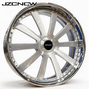 JZCNCW Llantas Forjadas de 3 Piezas con Borde Profundo de 20 22 24 26 28 30 Pulgadas, 5x114.3 5x112 75x139.7 6x139.7mm para Q7 Q8 LX GX F-150 RAM 1500 - Product Image 1