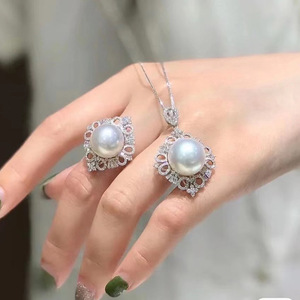 Accessoires en argent S925 pour la création de bijoux, support vide pour pendentif flocon de neige, style tendance, ensemble de bijoux 9263 - Product Image 2