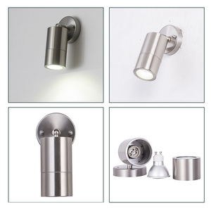 Hiện đại 5 wát <span class=keywords><strong>LED</strong></span> tường ánh sáng đồ đạc IP65 không thấm nước cơ thể thép không gỉ GU10 ổ cắm khung cho ngoài trời phòng tắm chiếu sáng - Product Image 6