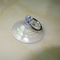 Umweltfreundlicher PVC-Spritzguss Vakuum-Starker Transparenter Saugnapf Kleiner Saugnapf mit Metallring OEM/ODM Anpassbar