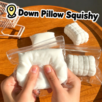 Coussin de doudoune d'hiver créatif, jouet de farce à rebond lent simulé, jouet promotionnel souple anti-stress à faire soi-même