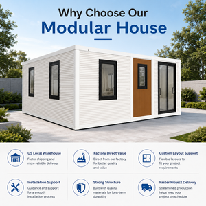 Casa Contenedor Modular Moderna de 20 Pies, Impermeable y Expandible, Casa Prefabricada Pequeña, Apartamento Contemporáneo, Casas Pequeñas de Nueva Generación - Product Image 1