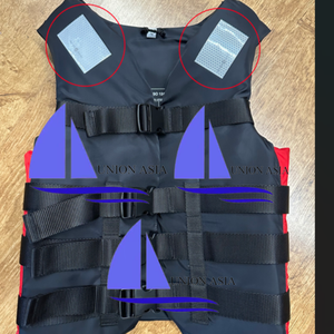 سترة تزلج مائية فائقة الأمان والراحة معتمدة من ENISO مع طفو 50N وعاكسة للضوء في الماء - Product Image 3
